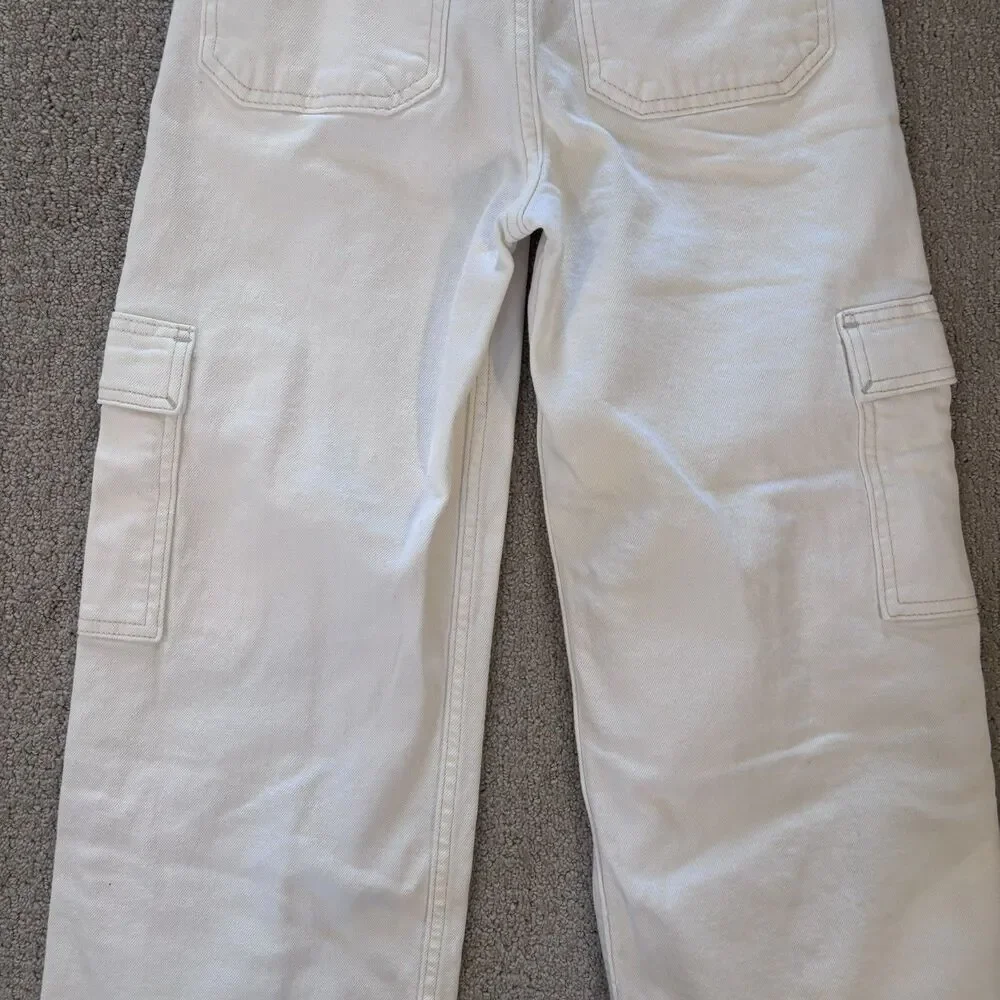 Set of 2 GapKids Girls Low Stride Wide Leg Jeans Size 8 Gap Denim